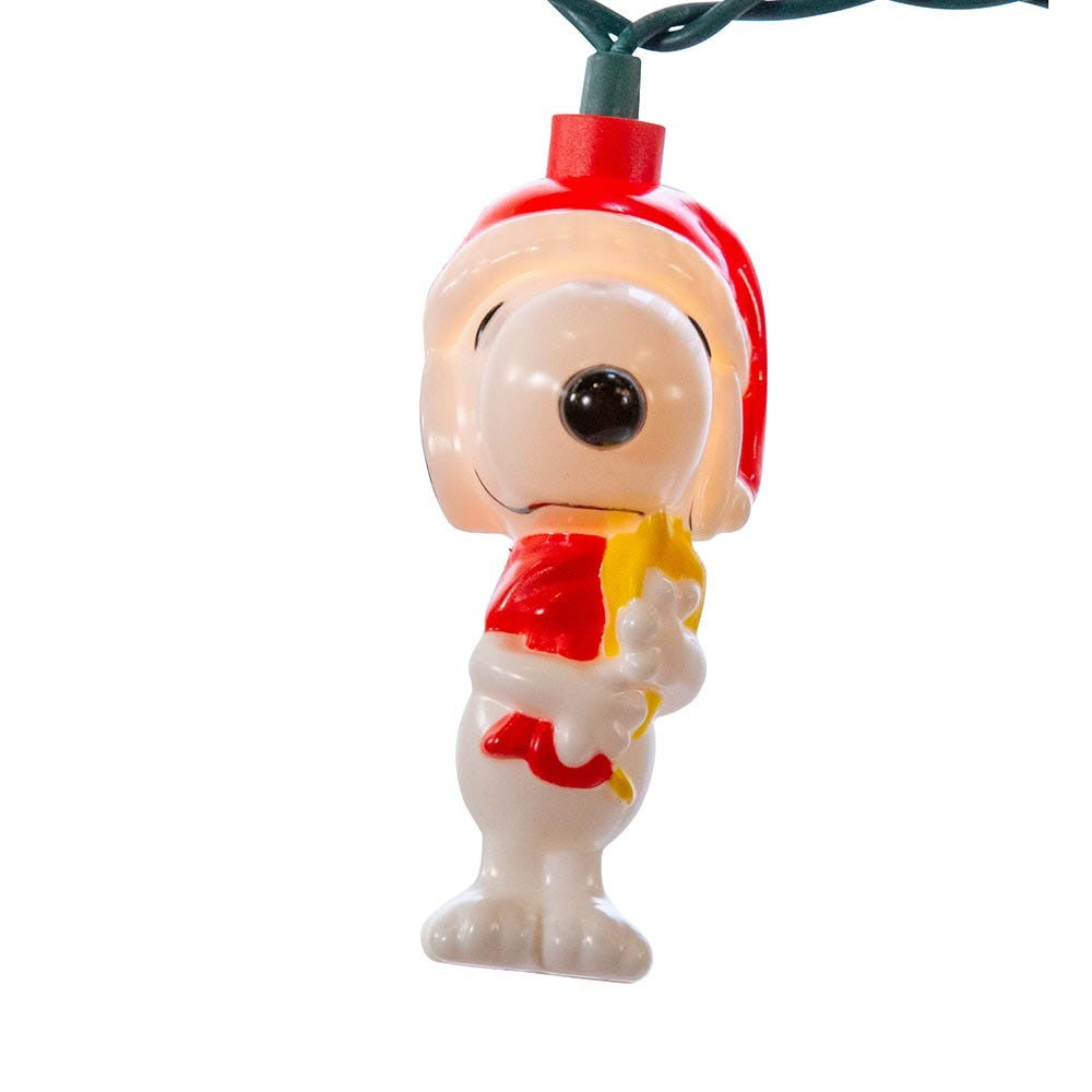 9' UL 10L Peanuts© LED Snoopy and Woodstock Light Set