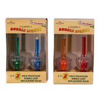 C7 2-Piece Multicolored Bubble Light Replacement Bulbs For UL4013