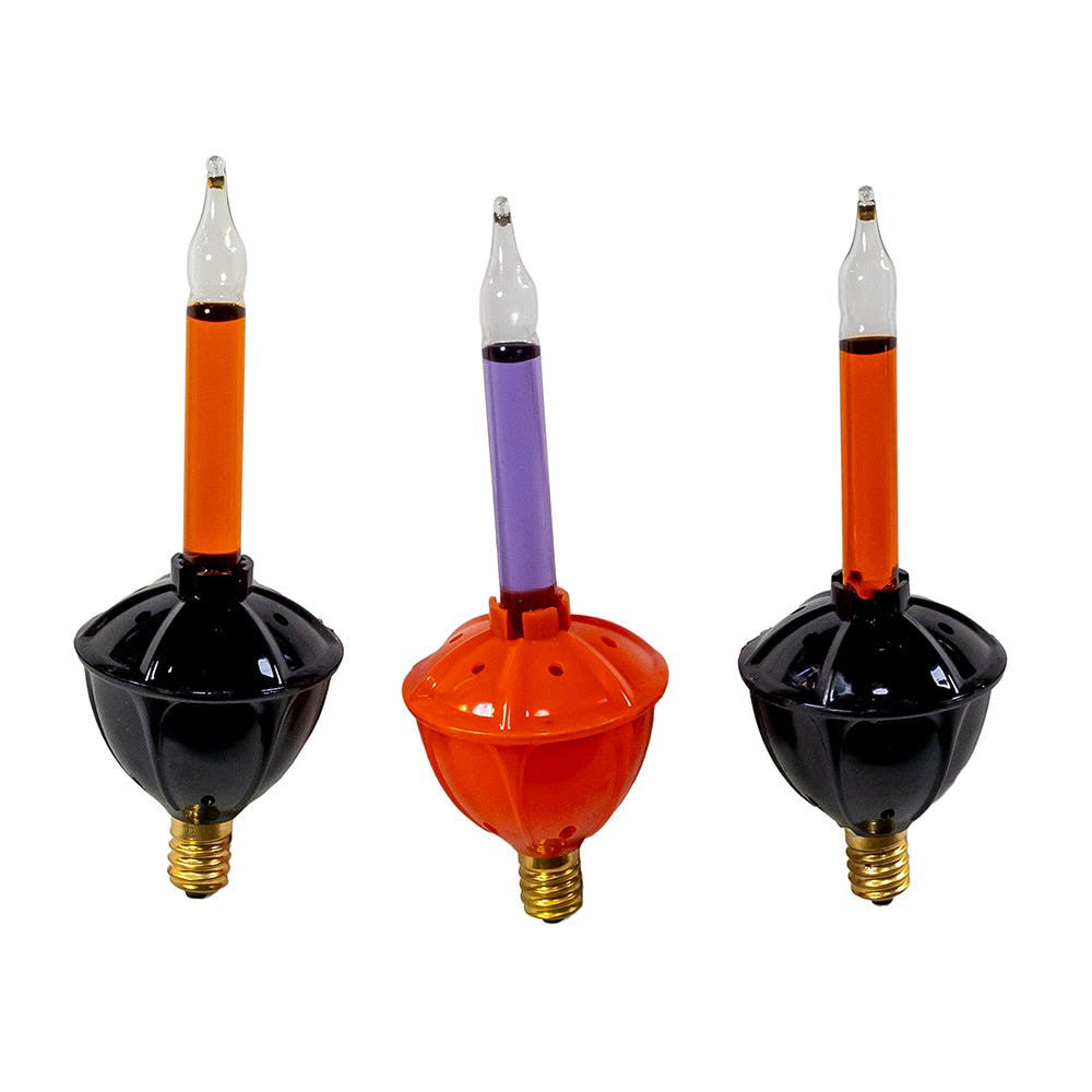 Black & Orange Bubble Light Replacement Bulbs