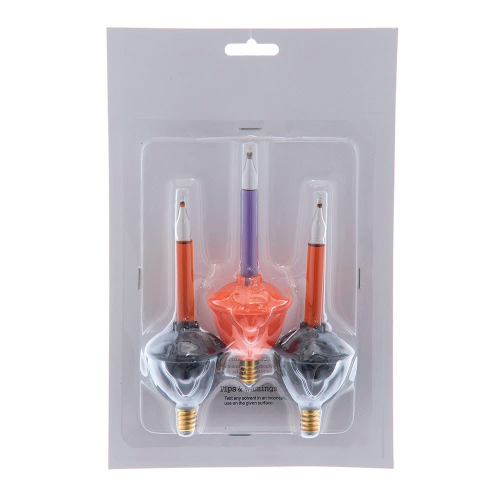 Black & Orange Bubble Light Replacement Bulbs