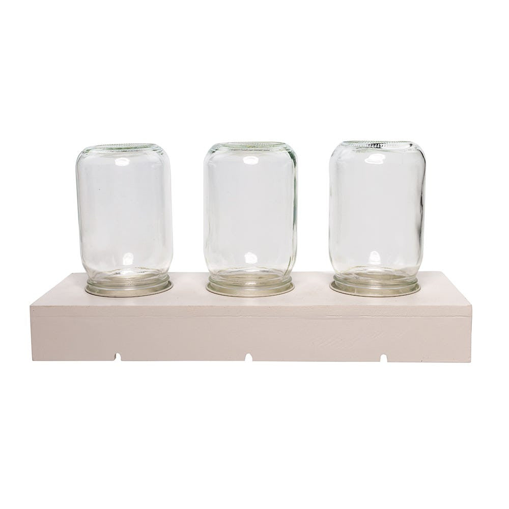 13" 3-Piece Mason Jar Fairy Light Display