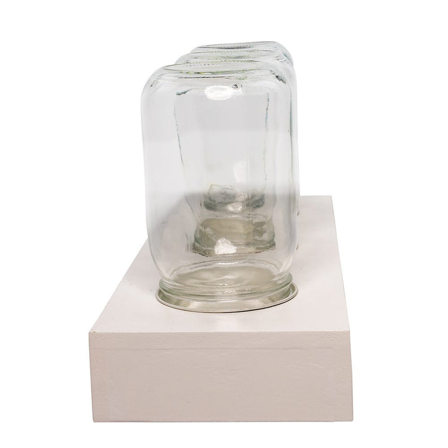 13" 3-Piece Mason Jar Fairy Light Display