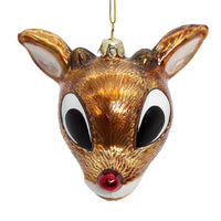 Rudolph The Red Nose Reindeer® Glass Rudolph Head Ornament