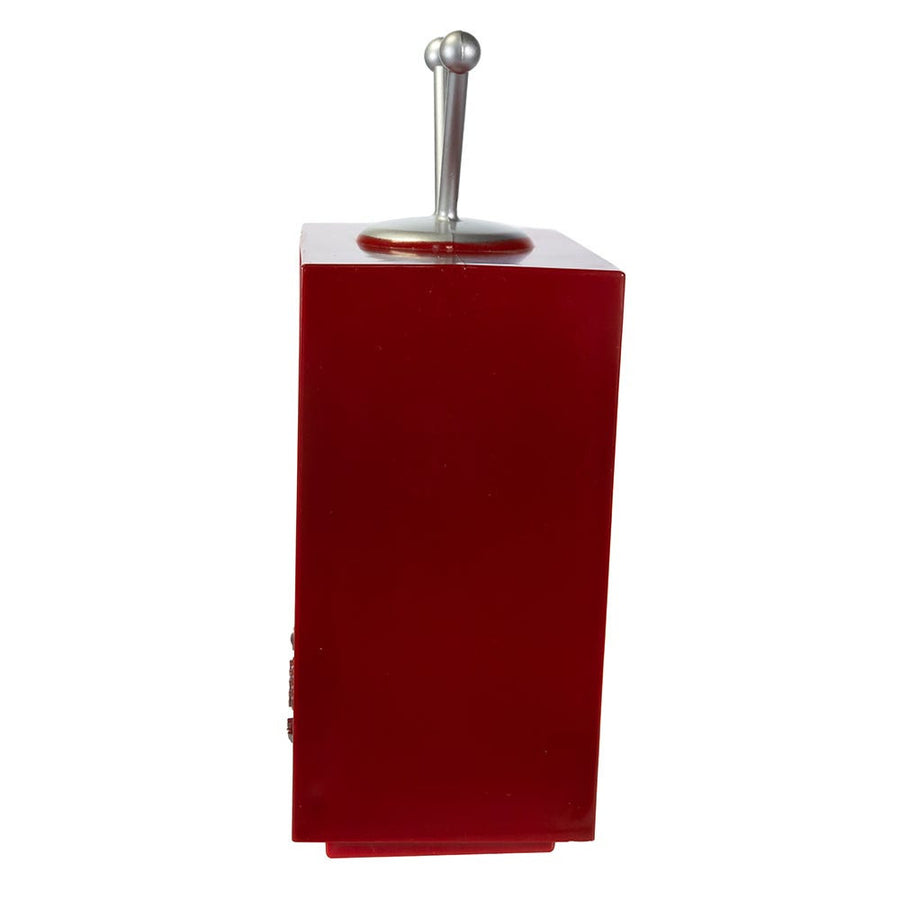 8.5" Rudolph The Red Nose Reindeer® and Santa Battery Operated LED Musical TV and Swirl Water Lantern