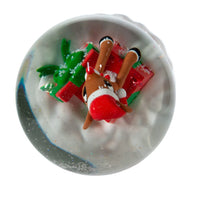 100MM Musical Rudolph The Red Nose Reindeer® In Present Water Globe