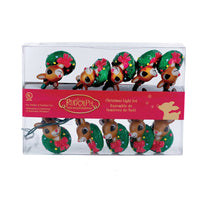 9' UL 10L Rudolph The Red Nose Reindeer® Wreath Light Set