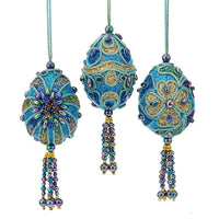 Peacock Miniature Egg Ornaments