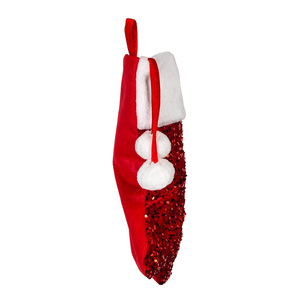 Red Sequined Stocking