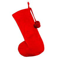 Plush Red & White Snowman Stocking