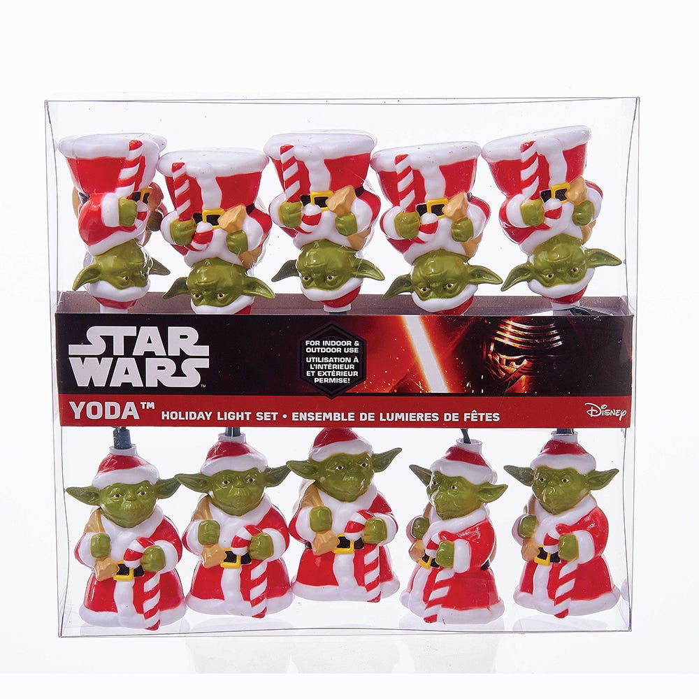 9' UL 10L Star Wars™ Yoda In Santa Suit Light Set