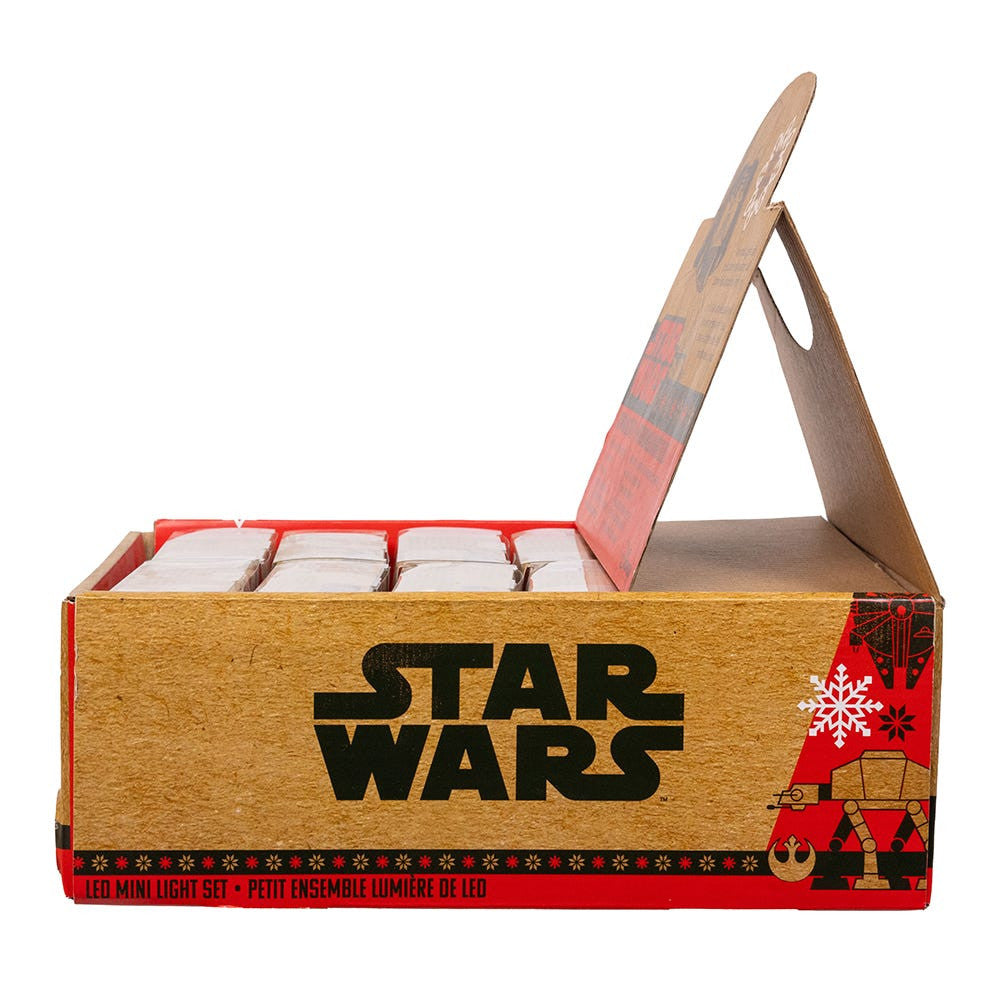 9' Battery Operated 20L Star Wars™ Yoda Fairy LED Light Set In PDQ