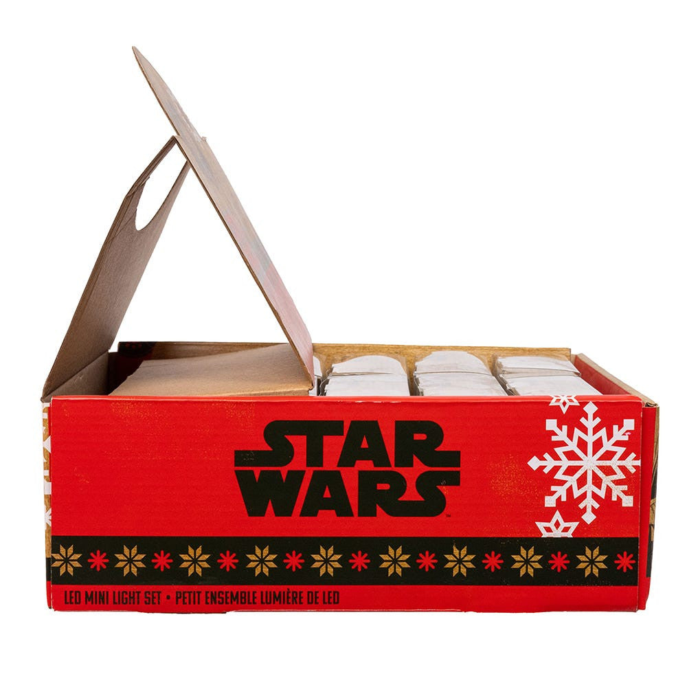 9' Battery Operated 20L Star Wars™ Yoda Fairy LED Light Set In PDQ