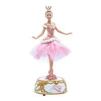 Pink Ballerina Figure With Musical Base Table Piece