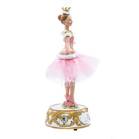 Pink Ballerina Figure With Musical Base Table Piece