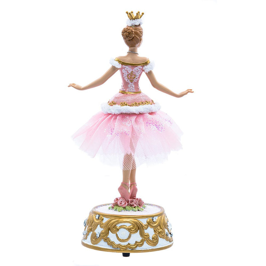Pink Ballerina Figure With Musical Base Table Piece