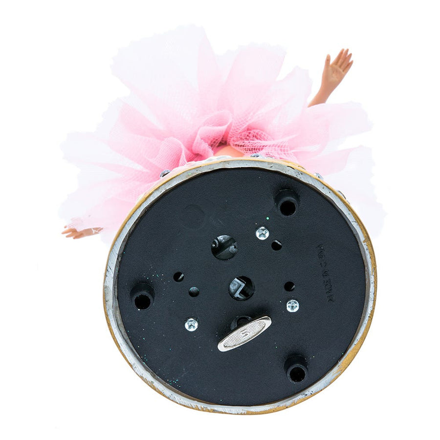 Pink Ballerina Figure With Musical Base Table Piece