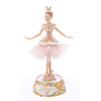 Pink Ballerina Figure With Musical Base Table Piece