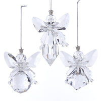 Clear Angel Ornaments
