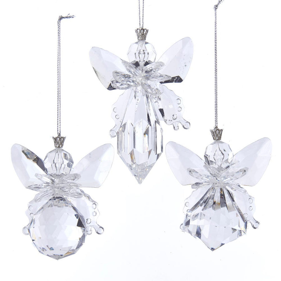 Clear Angel Ornaments