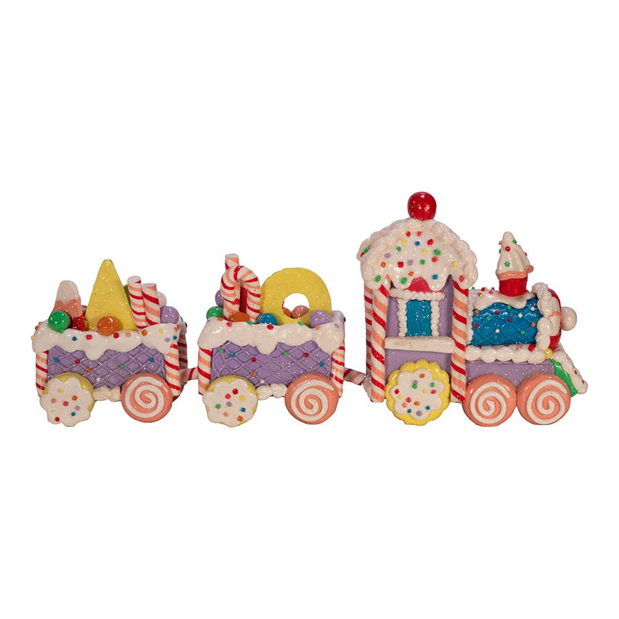 14.4" Gingerbread Claydough Train Set