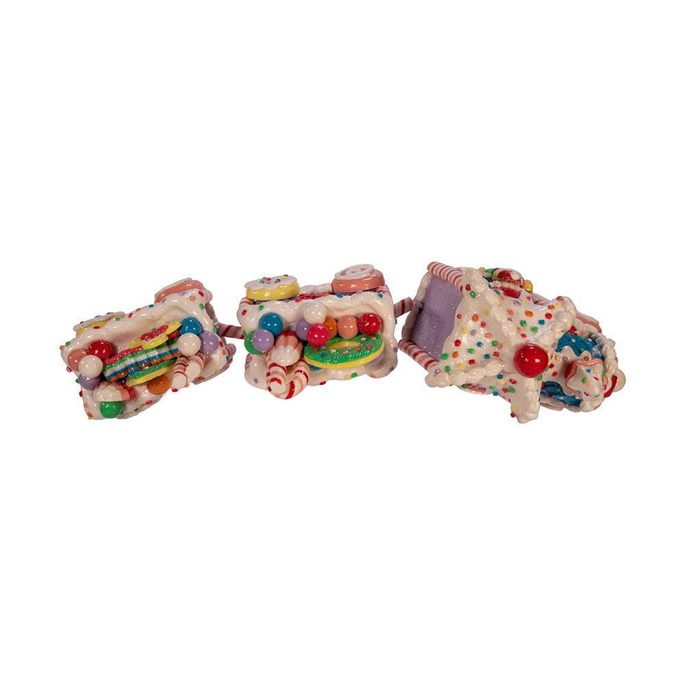 14.4" Gingerbread Claydough Train Set