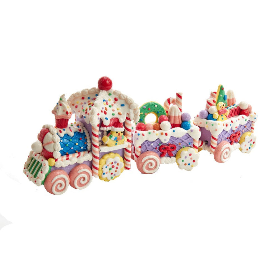 14.4" Gingerbread Claydough Train Set