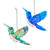 Peacock Hummingbird Ornaments