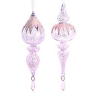 Glass Winter Fantasy Icicle Ornaments