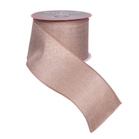 Champagne Textured Double Wire Ribbon