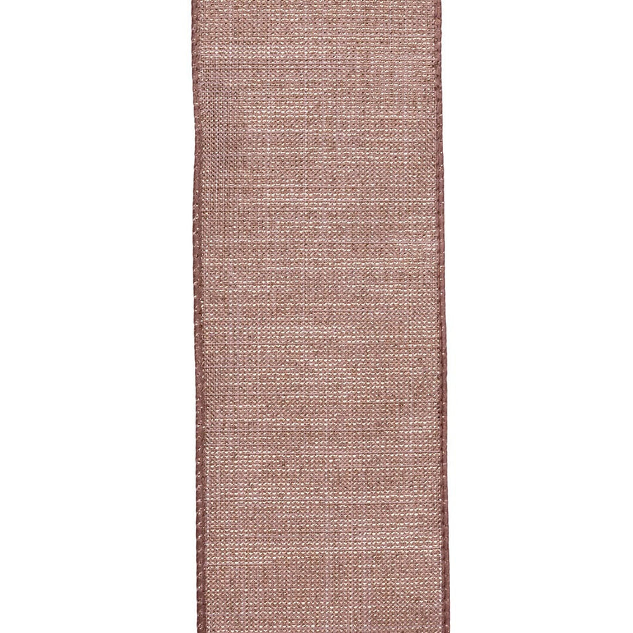 Champagne Textured Double Wire Ribbon