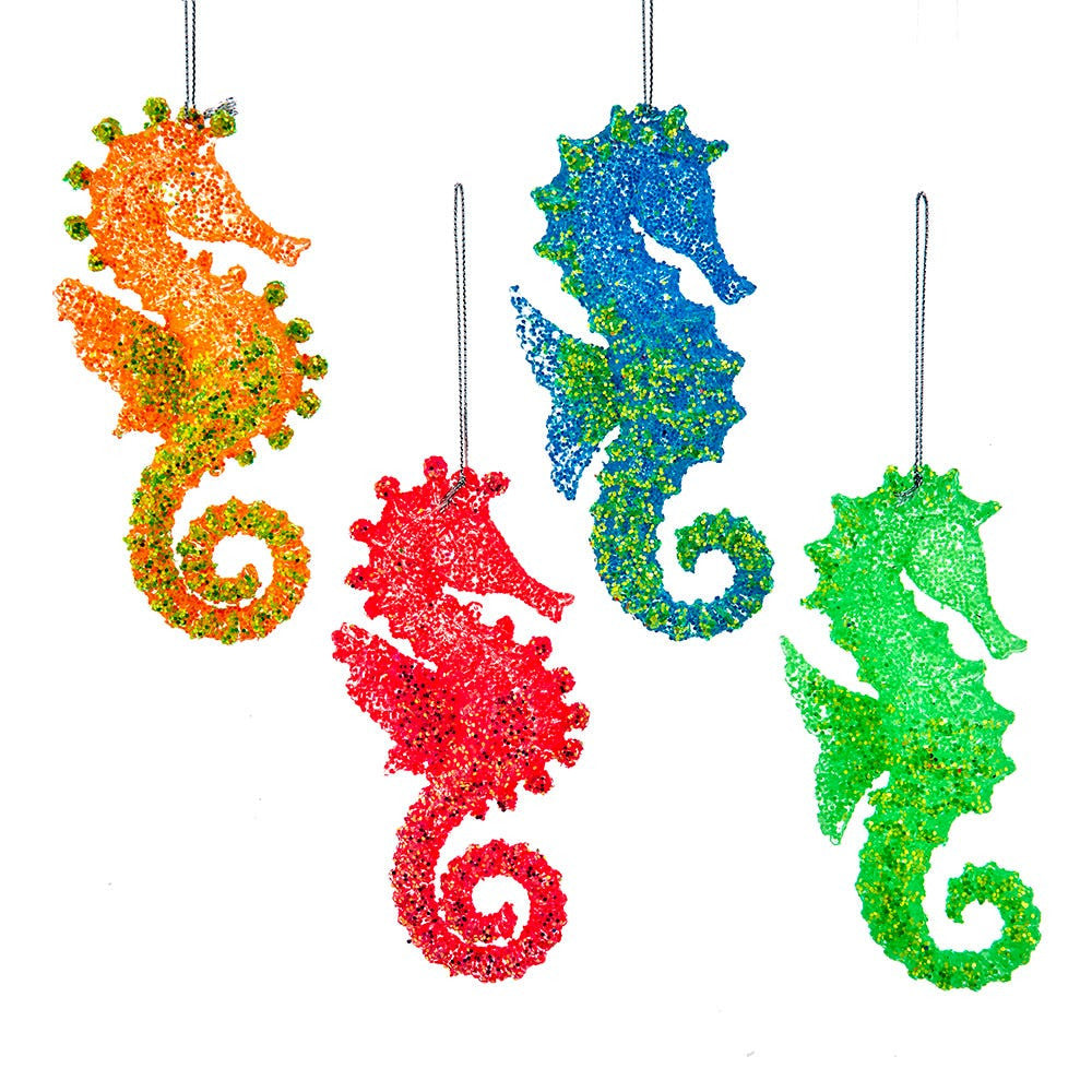 Glow-In-The-Dark Seahorse Ornaments