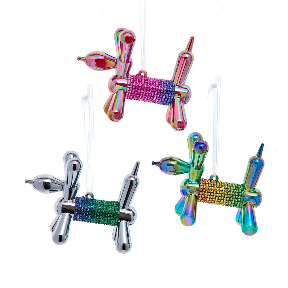 Bedazzled Collection™ Balloon Dog With Rhinestones Ornaments