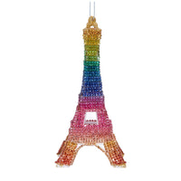 Bedazzled Collection™ Eiffel Tower With Rainbow Rhinestones Ornament