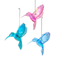 Iridescent Color Hummingbird Ornaments