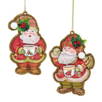 Santa Holding Mug Ornaments
