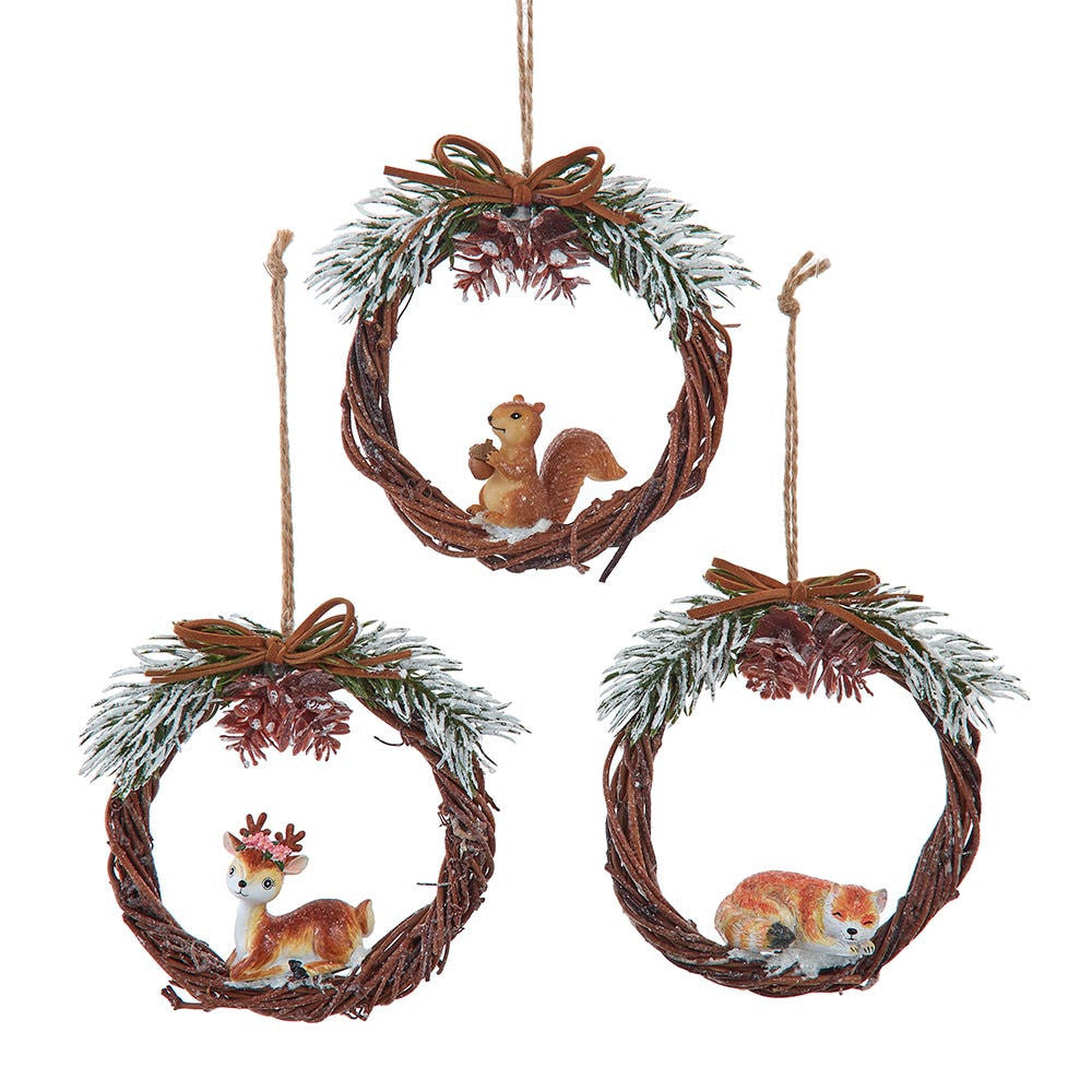 Wreath With Animal Ornaments