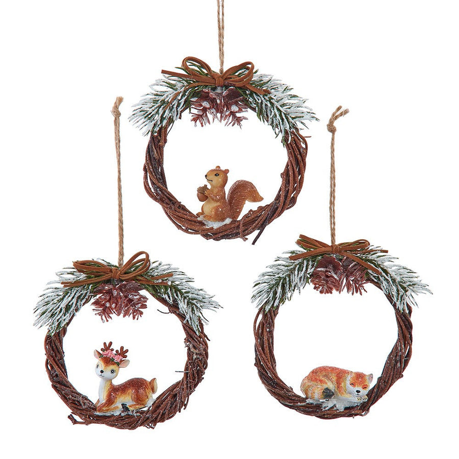 Wreath With Animal Ornaments