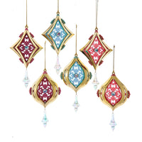 Scroll With Dangle Ornaments