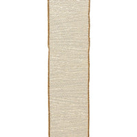 Sheer Gold Double Wire Ribbon