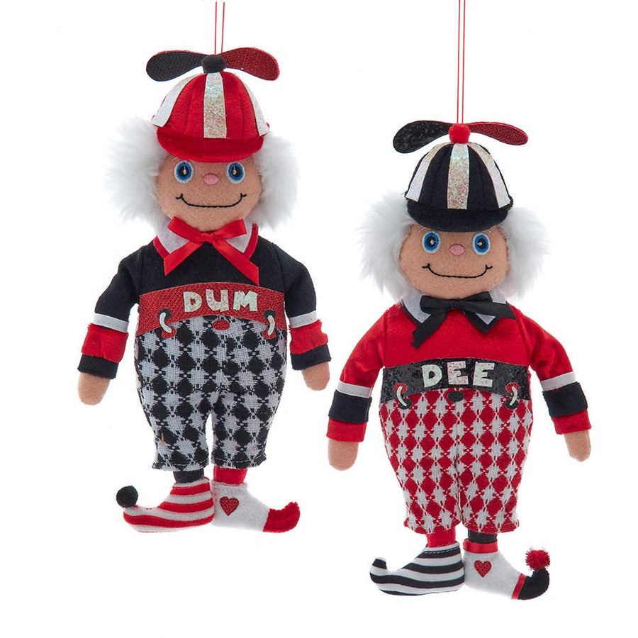 Tweedle Dee & Tweedle Dum Ornaments