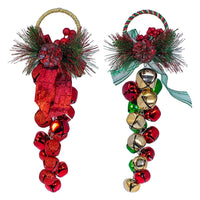 Red & Green Christmas Bell Cluster Door Hangers