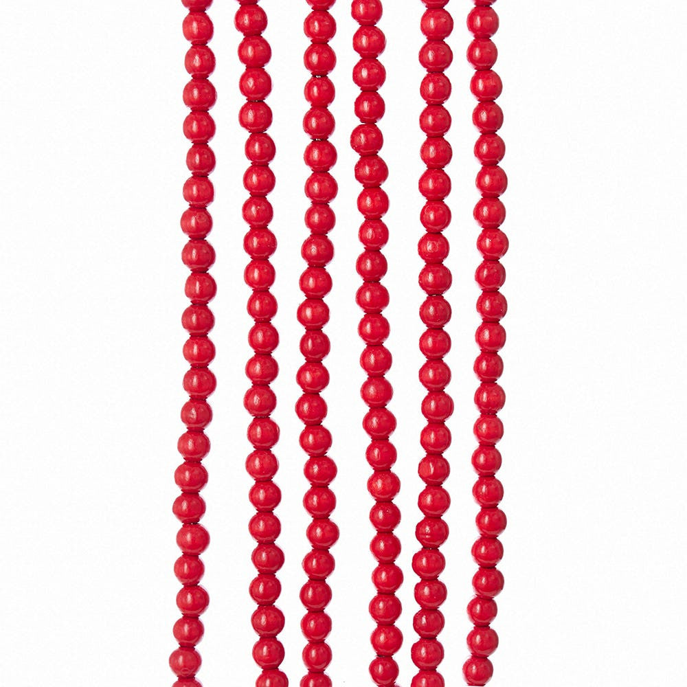 Wooden Red Beaded Garland