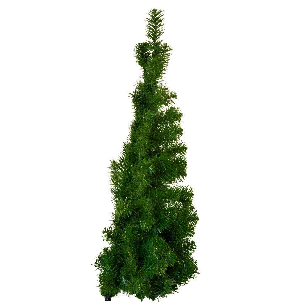 3' Pre-Lit Clear Incandescent Norway Pine Wall Tree