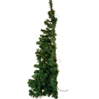 4' Pre-Lit Clear Incandescent Norway Pine Wall Tree