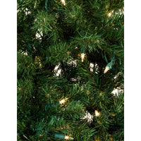 4' Pre-Lit Clear Incandescent Norway Pine Wall Tree