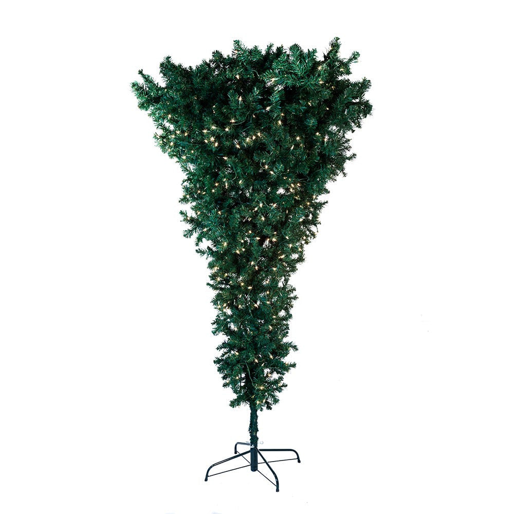 8.5' Pre-Lit Clear Incandescent Upside Down Tree