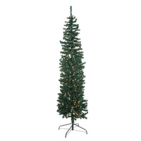 7' Pre-Lit Clear Incandescent Winchester Pine Pencil Tree