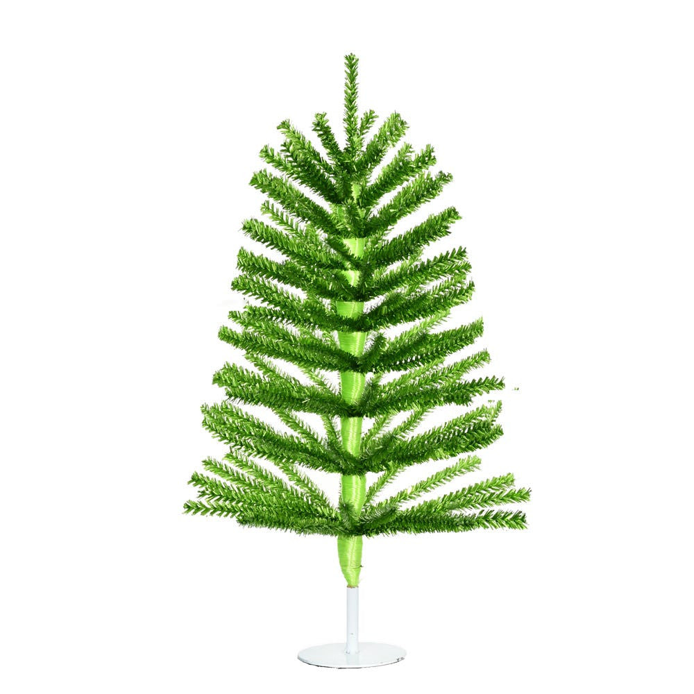 18“ Un-Lit Green Foil Miniature Tree
