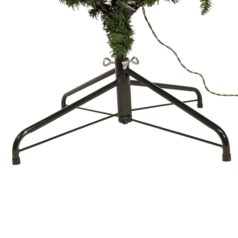 7' Pre-Lit Clear Incandescent Point Pine Tree