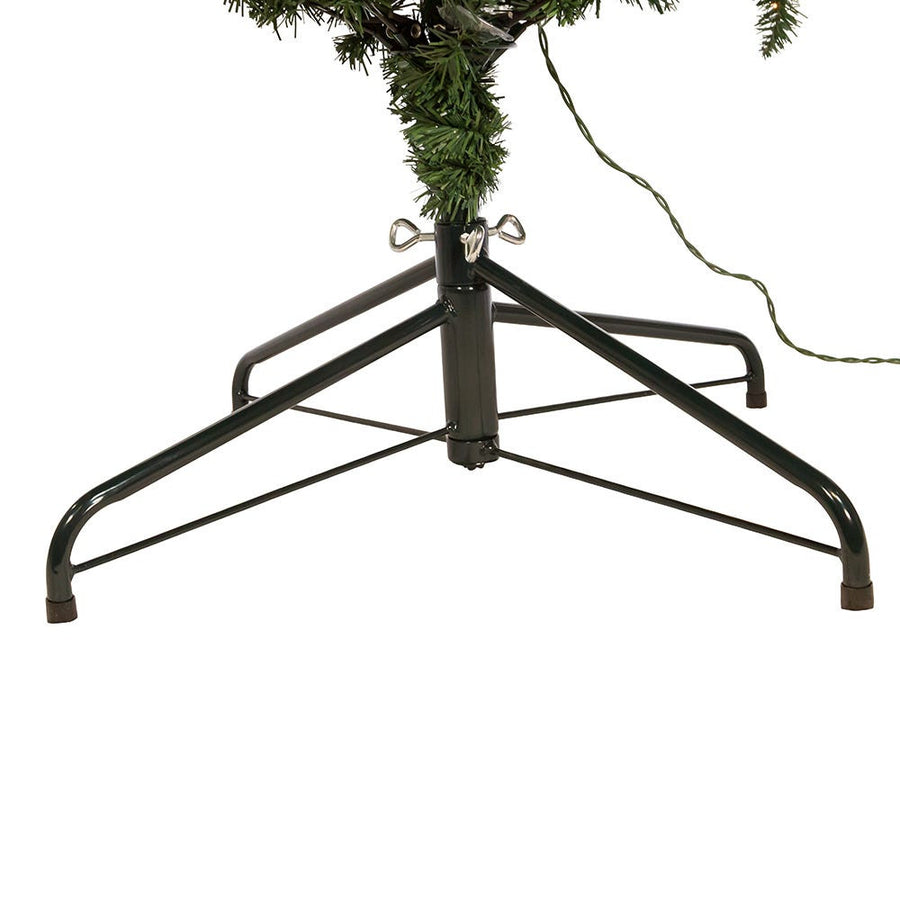 7' Pre-Lit Clear Incandescent Point Pine Tree